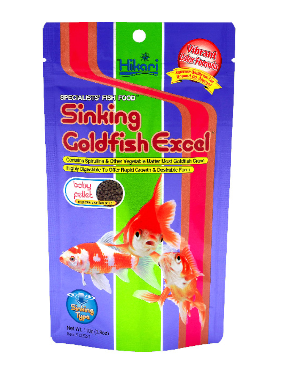 H02621 Hikari Sinking Goldfish Excel 100 gr