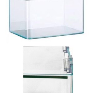 Aquario Rectangular cantos redondos, com tampa