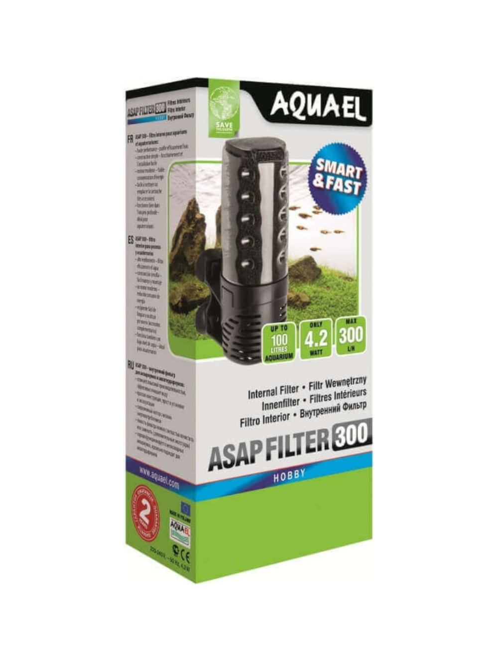 AquaEL Filtro Interior ASAP 300 l/h