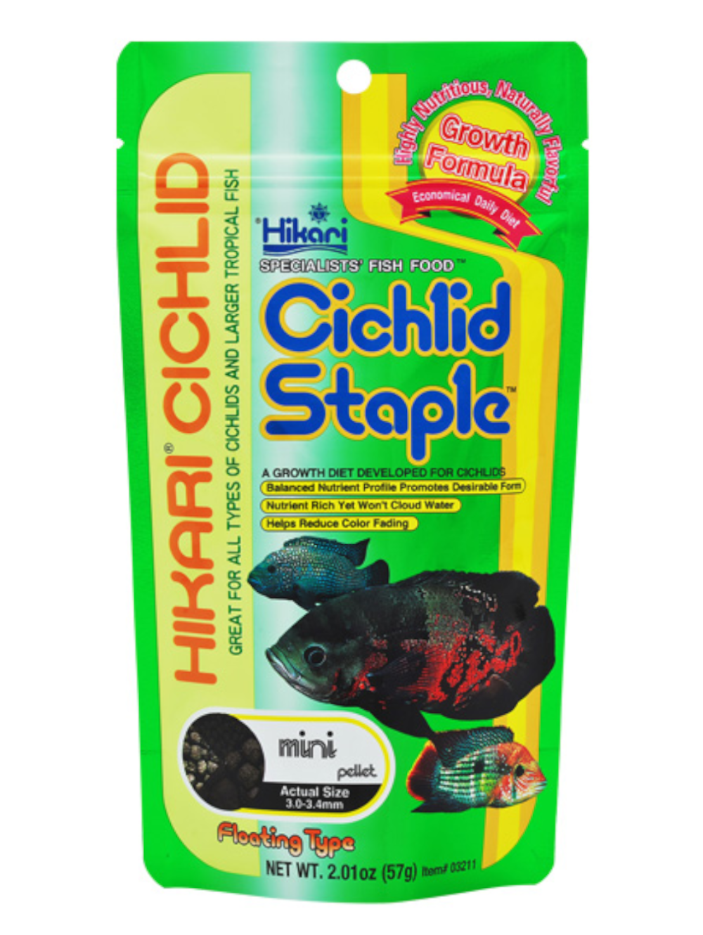 H03212 Hikari Ciclid Staple mini 57 gr floating