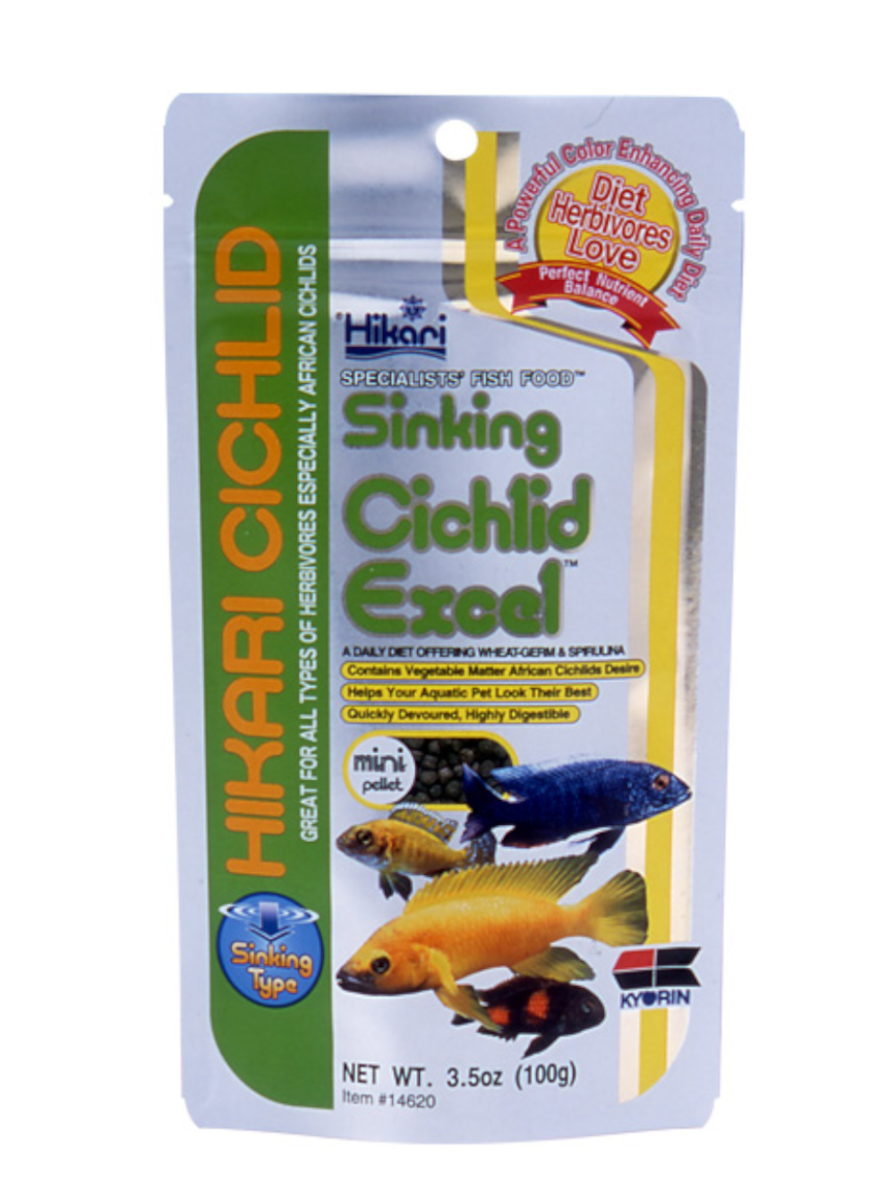 H14620 Hikari cichlid excel sinking