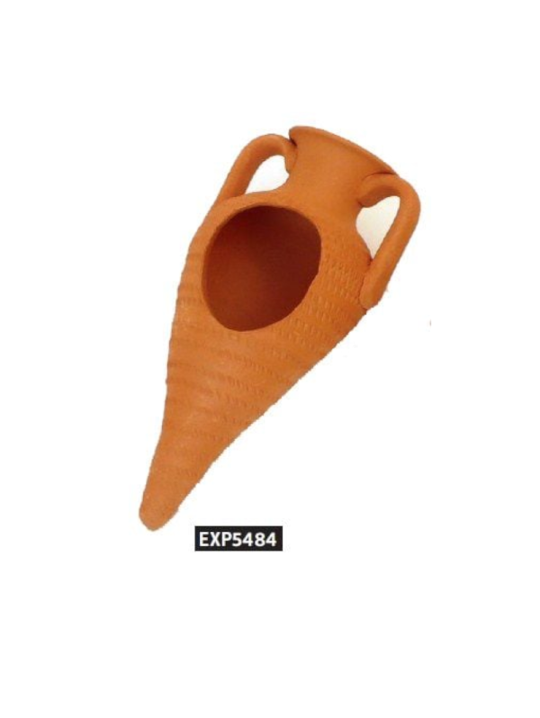 YAFGE Decoração Anfora Estriada 16 cm c buraco