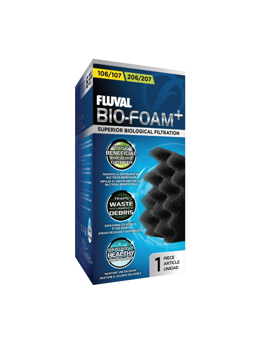 A236 FLUVAL Esponja Bio-Foam Preta p filtro 106 107 - 206 207