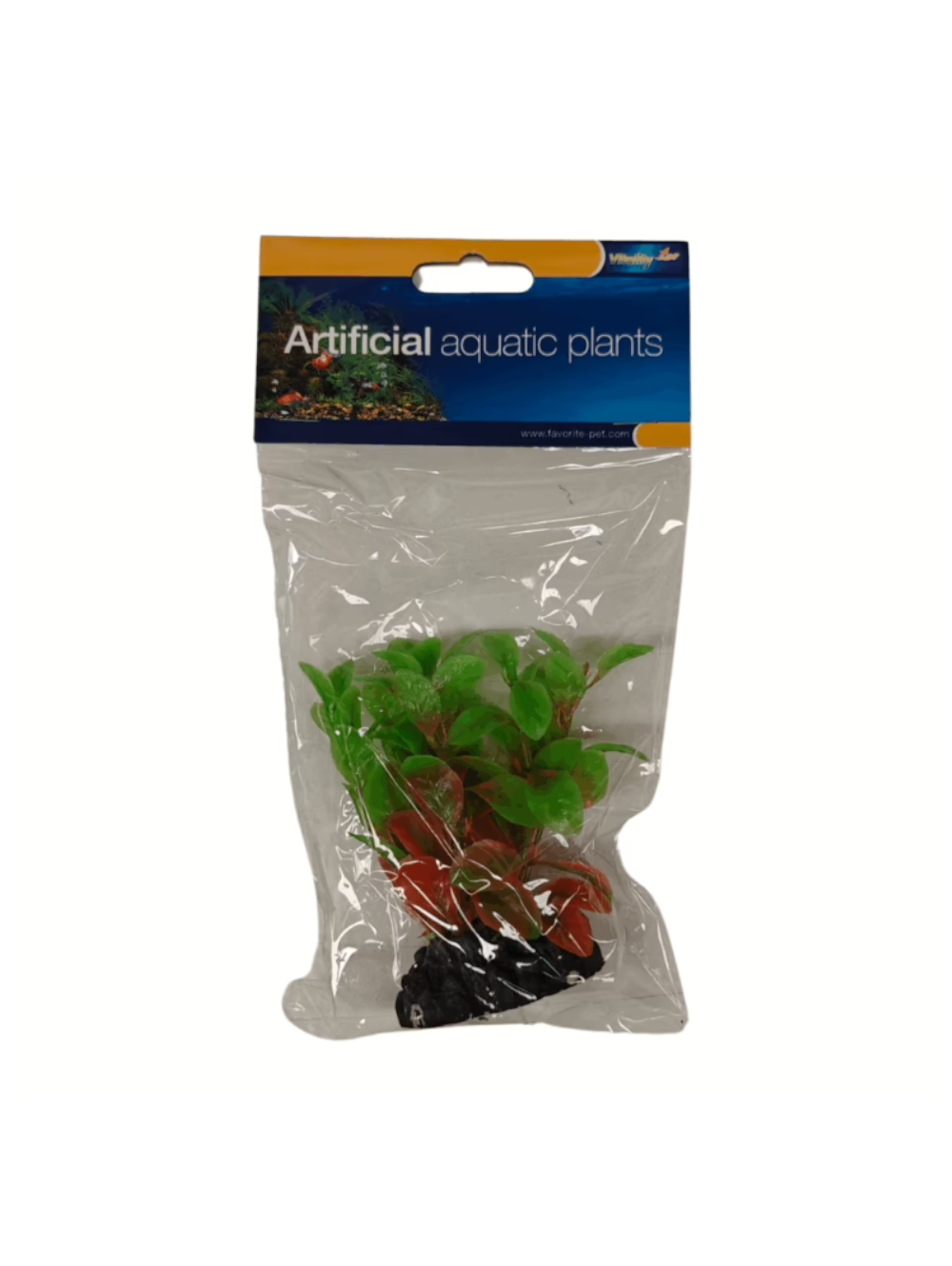 WG102-01ORG Planta plastica verde laranja 10 cm