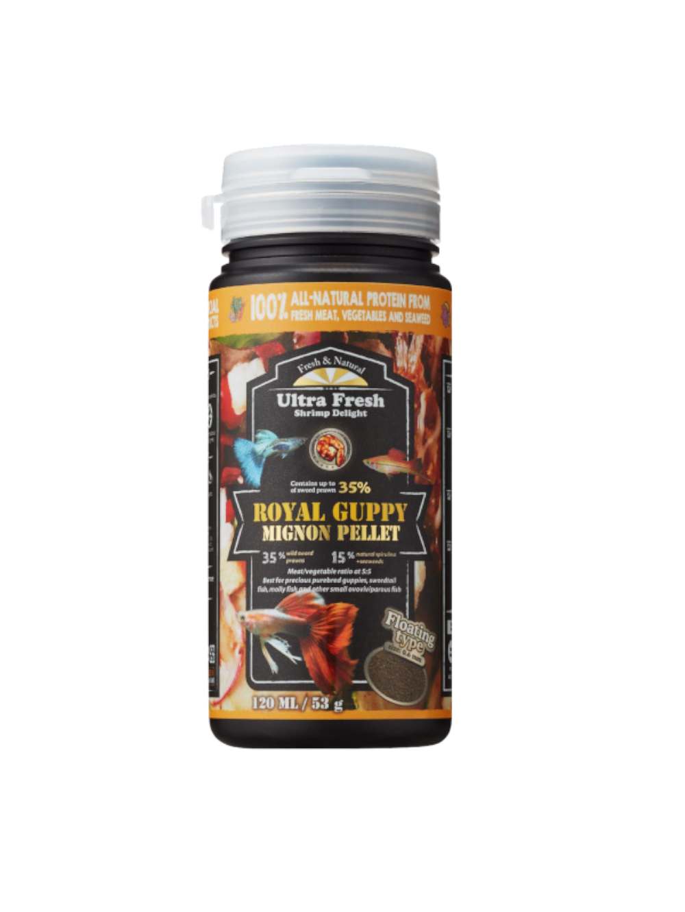 UF86020 AZOO ULTRA FRESH Guppy Granulado 120 ml 53g