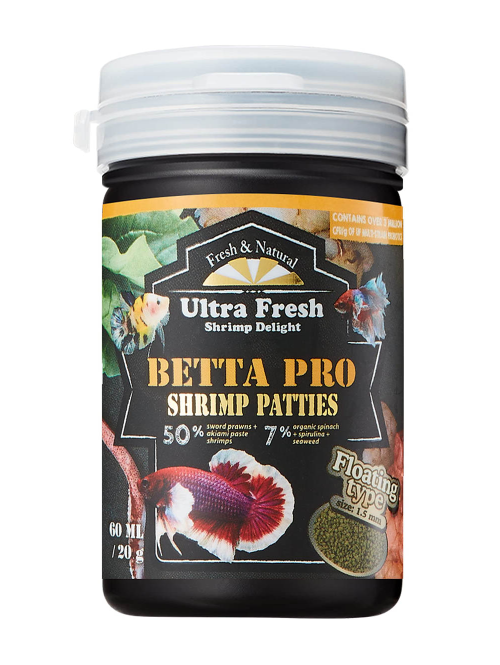 UF86102E AZOO ULTRA FRESH Betta Pro Granulado 60 ml 20g
