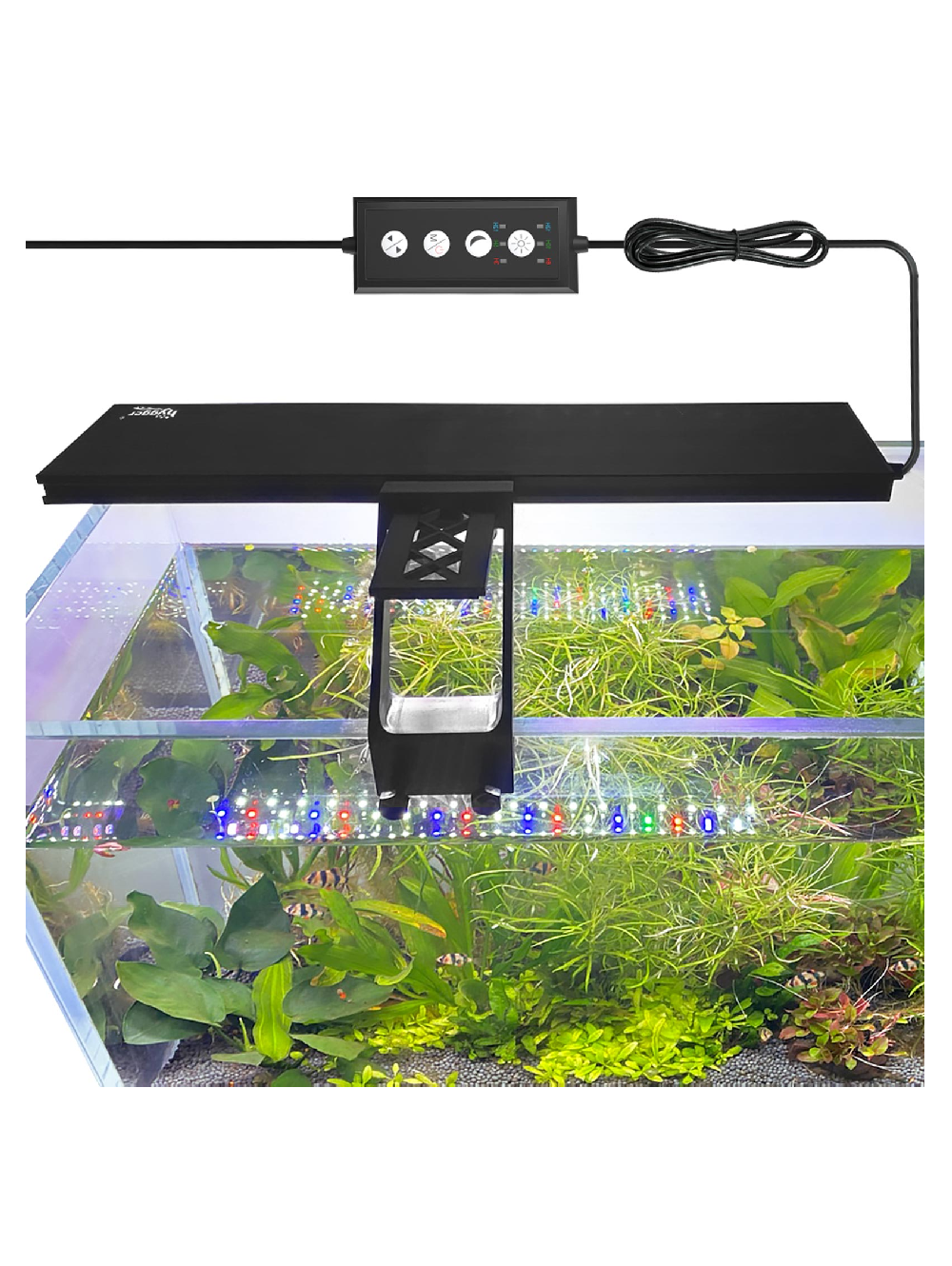 HYGGER LED WRGB+3 cores aluminio HG018