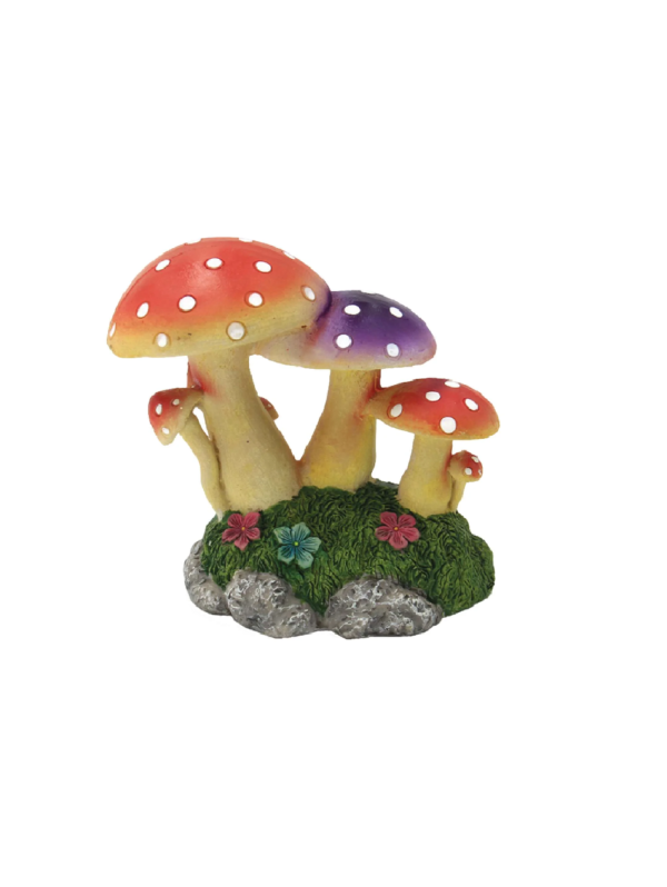 Cogumelos Multicolor Decoração 11 cm